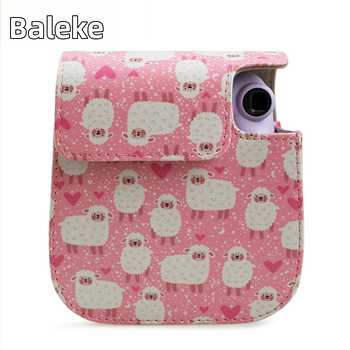 Polaroid Mini12/11 Kamera táska – PU bőr, Flanel bélés, Modell Fuji-mini11-sheep (Illeszkedik Mini12/11/9/8; Tömeg 110 g)