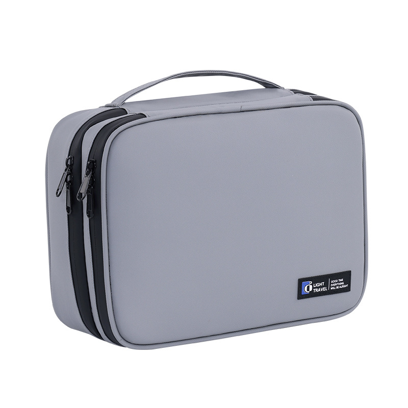 Kockasta digitalna torba, membranski materijal, višenamjenski putni organizator za kabeli, slušalice, USB diskove, miš, vanjski tvrdi disk i power bank