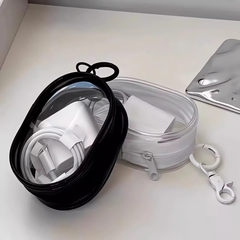 Torba za pohranu kablova s podatkovima, cilindrična PE futrola za organiziranje kablova, pogodna za putovanja, moderni minimalistički stil