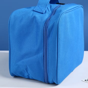 Kockasta izolirana torba za pohranu, od netkanog materijala, prijenosna vodootporna torba za kozmetiku i higijenske potrepštine