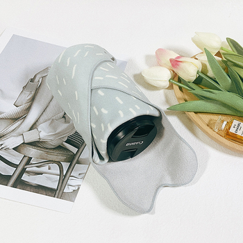 Torba za šminku i kameru s modelom zeca, samoljepljiva platnena torba, stil ručne torbe, poliester, višenamjenska za putovanja, za kozmetiku i bezzrcalnu kameru