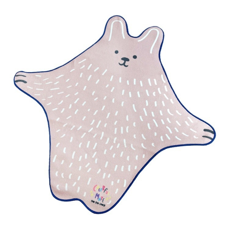 Torba za šminku i kameru s modelom zeca, samoljepljiva platnena torba, stil ručne torbe, poliester, višenamjenska za putovanja, za kozmetiku i bezzrcalnu kameru