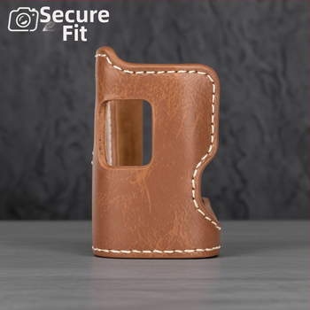 Fuji X100VI kameratároló tok – PU bőr, clutch/Street fashion stílus, flanel bélés, kompatibilis egy akkumulátoros, tükör nélküli kamerához, Rated, 2025 tavasz