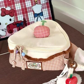 Polaroid kamera i kozmetička torba, japanskog stila, višenamjenska za putovanja, šminku, skladištenje na stolu i u spavaćoj sobi