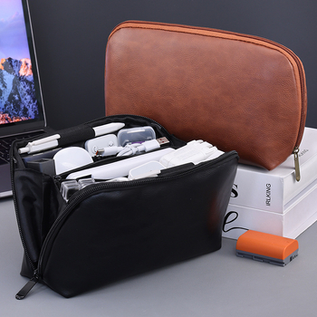 Torba za digitalno skladištenje, PU materijal, vodootporna, oblik ručne torbe, model 5019, putni organizator za kablove, USB‑diskovi i tvrdi diskovi