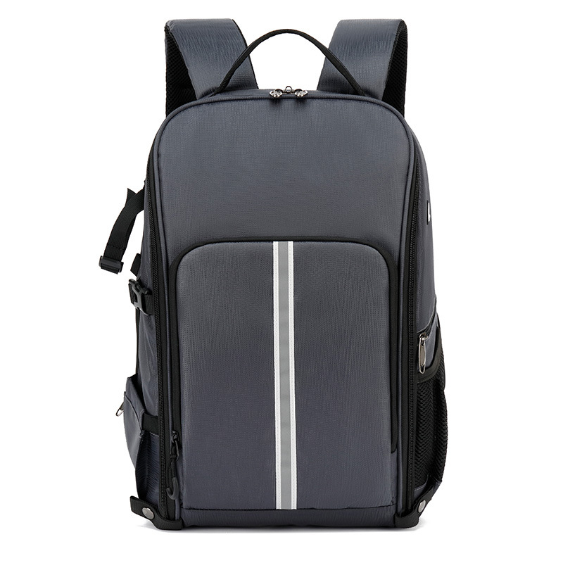 SLR fényképezőgép hátizsák, vízálló nylon anyag, anti-lopás és ütésálló, ívelt vállpánt