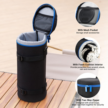 Fantapack objektív táska - poliészter, vízálló és kopásálló, ütésálló, keresztpántos kivitel, SLR és mirrorless kamerákhoz