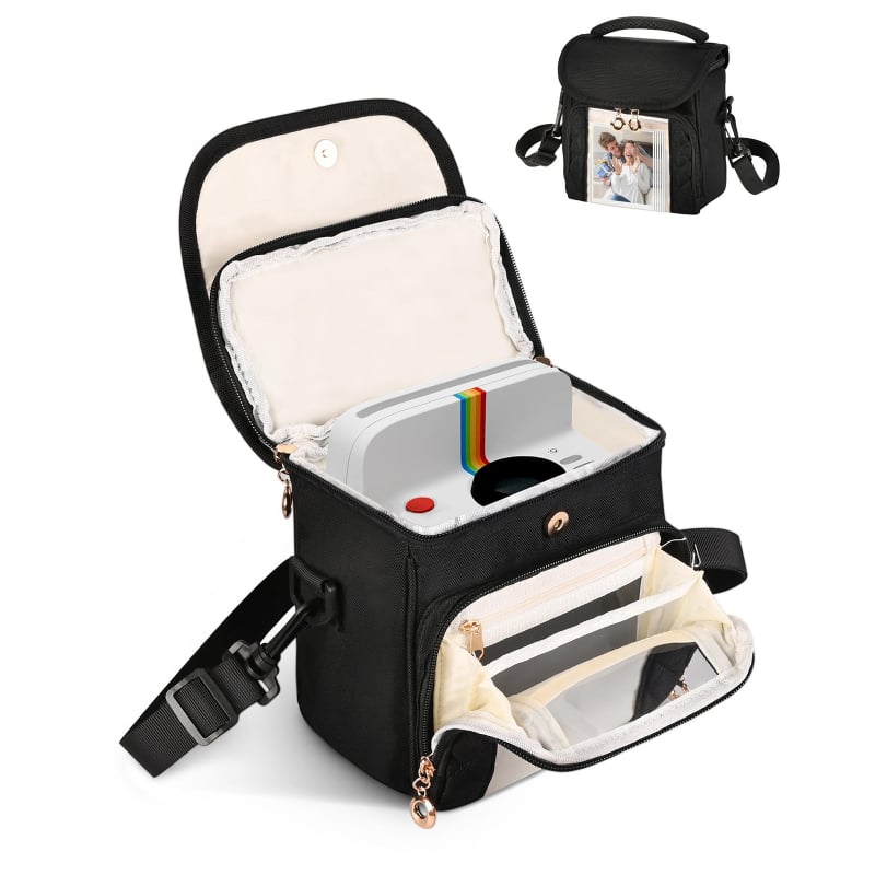 Fényképezőgép táska keresztpánttal, street-stílus, poliészter anyag, poliészter bélés, uniszex