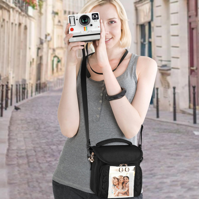 Fényképezőgép táska keresztpánttal, street-stílus, poliészter anyag, poliészter bélés, uniszex