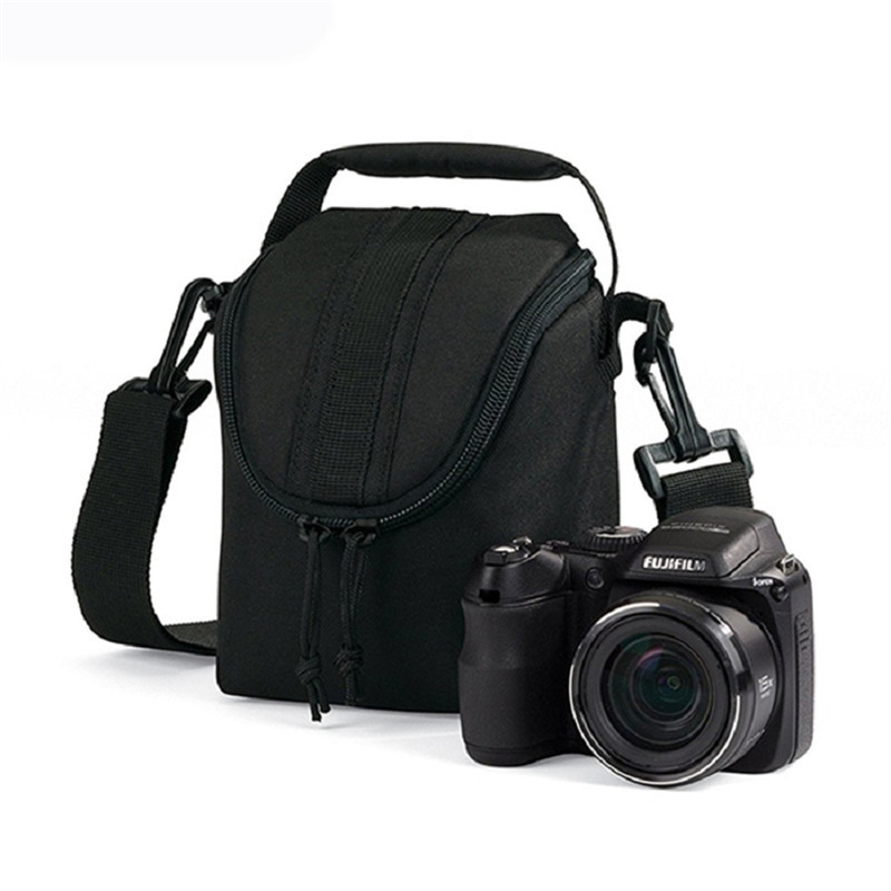 DSLR kamera crossbody táska, vízálló, ütésálló, lélegző, poliészter bélés