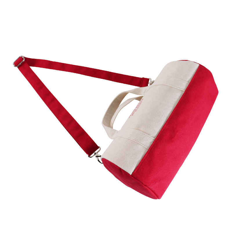 Kanvas putna torba, cilindričnog oblika preko ramena, unisex, kapacitet ispod 20 L, mogućnost prilagođenog loga