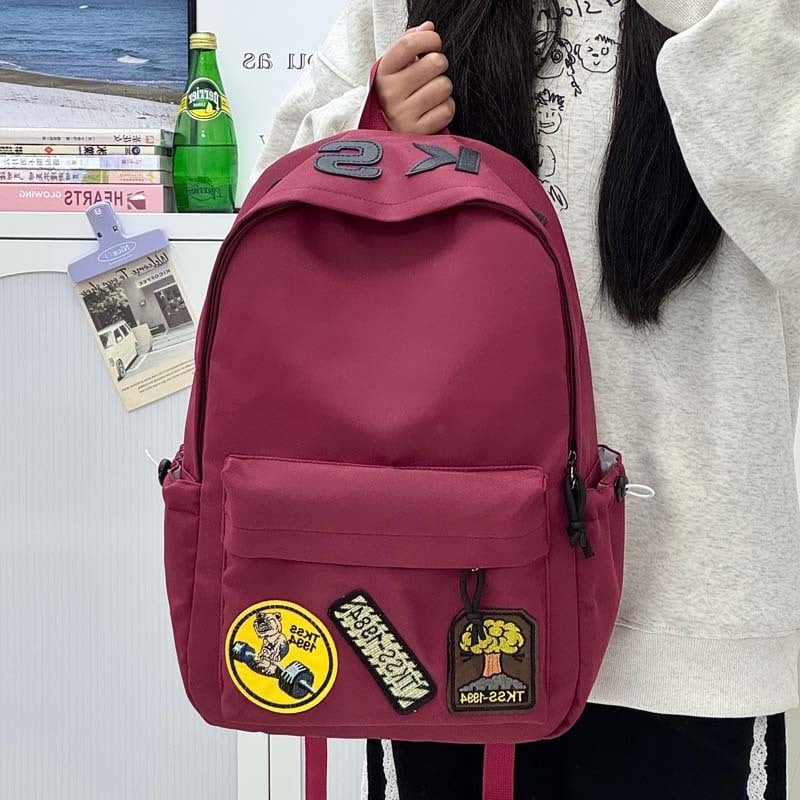 Unisex nylon ruksak za svakodnevnu upotrebu – lagan, stil kampusa za mlade, anime uzorak, naramenice s zračnim jastučićem, pogodan za laptop