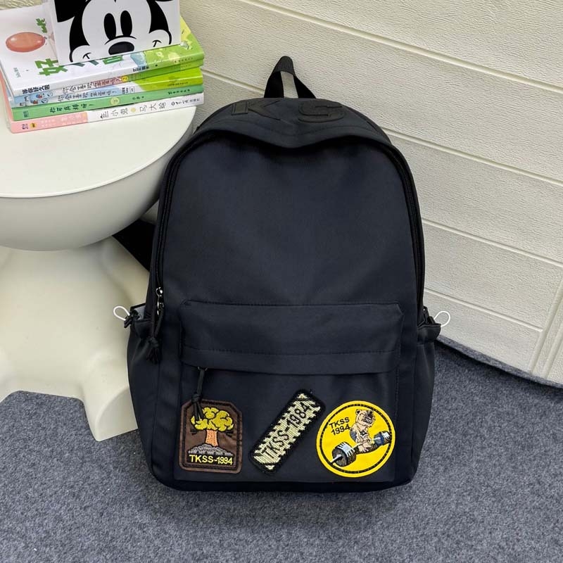 Unisex nylon ruksak za svakodnevnu upotrebu – lagan, stil kampusa za mlade, anime uzorak, naramenice s zračnim jastučićem, pogodan za laptop