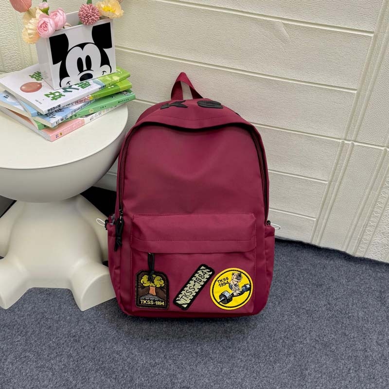 Unisex nylon ruksak za svakodnevnu upotrebu – lagan, stil kampusa za mlade, anime uzorak, naramenice s zračnim jastučićem, pogodan za laptop