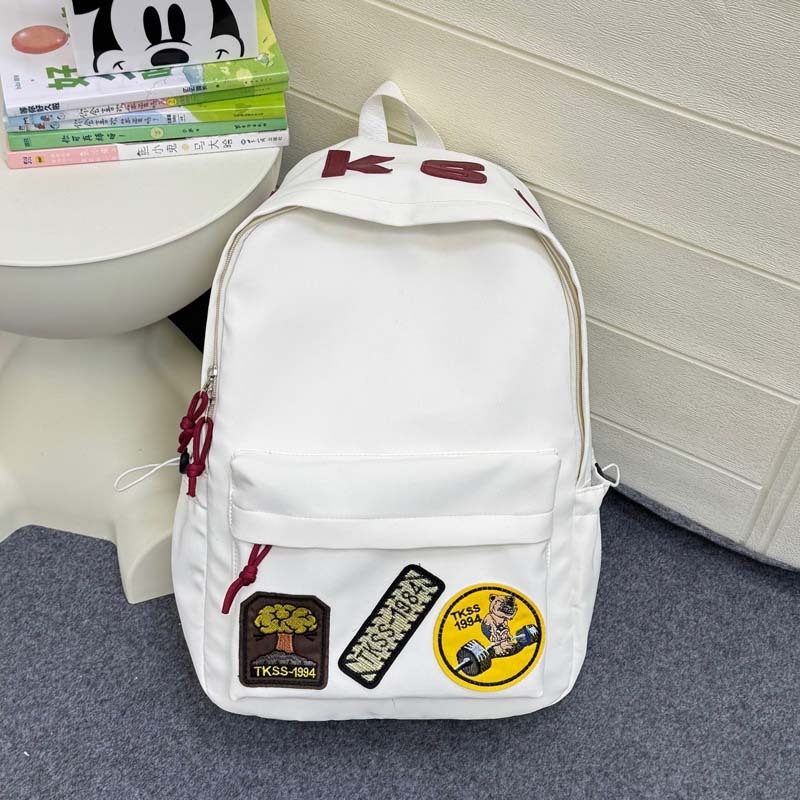 Unisex nylon ruksak za svakodnevnu upotrebu – lagan, stil kampusa za mlade, anime uzorak, naramenice s zračnim jastučićem, pogodan za laptop