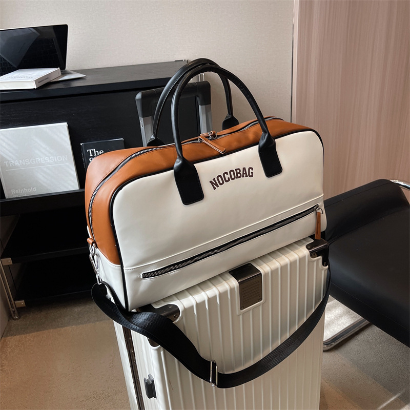 Torba tote za svakodnevnu upotrebu, velika kapaciteta 20–35L, PU materijal, vodootporna, uzorak s slovima, gradski minimalistički stil, unisex