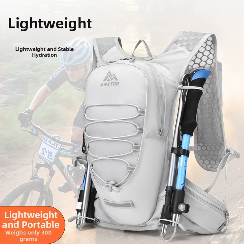 Vanjski lagani ruksak za planinarenje – 12L, najlon, prozračan, vodootporan, proširiv, unisex
