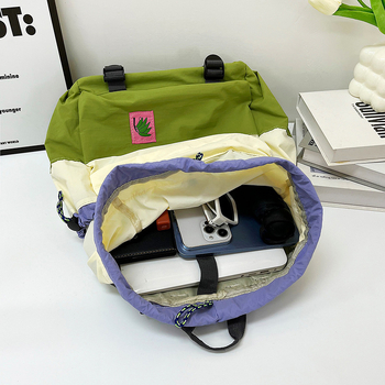 Unisex najlonski školski ruksak, kapacitet 20–35 L, naramenice s zračnim jastukom, prozračna podstava od poliestera