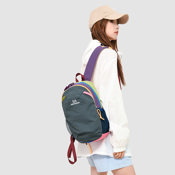 Unisex nylon ruksak za planinarenje s džepom za 13-inčni laptop, otporan na habanje, zakrivljene naramenice, gradska casual torba za putovanja