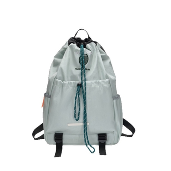 Šnúrčasti ruksak u korejskom stilu za otvorene sportove — unisex, oprano platno, kapacitet do 20 L, kompatibilan s 12-inčnim prijenosnim računalom