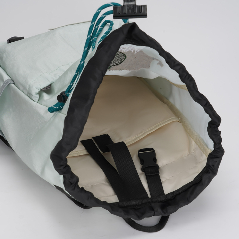 Šnúrčasti ruksak u korejskom stilu za otvorene sportove — unisex, oprano platno, kapacitet do 20 L, kompatibilan s 12-inčnim prijenosnim računalom