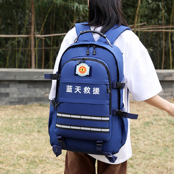 Rucsac pentru situații de urgență în aer liber, impermeabil, material Oxford, capacitate 36–55 L, curea de umăr curvată