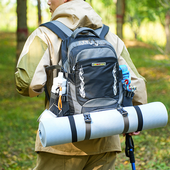 Planinarski ruksak za outdoor aktivnosti, kapacitet 36–55 L, najlon, otporan na habanje, kompatibilan s 16-inčnim laptopom, zakrivljeni rameni sustav