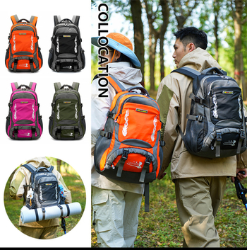 Planinarski ruksak za outdoor aktivnosti, kapacitet 36–55 L, najlon, otporan na habanje, kompatibilan s 16-inčnim laptopom, zakrivljeni rameni sustav