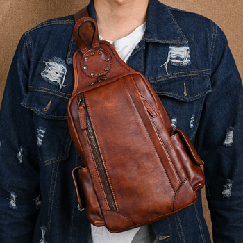 Geantă bărbați din piele naturală, crossbody, capacitate mare, stil de călătorie, piele din stratul întâi