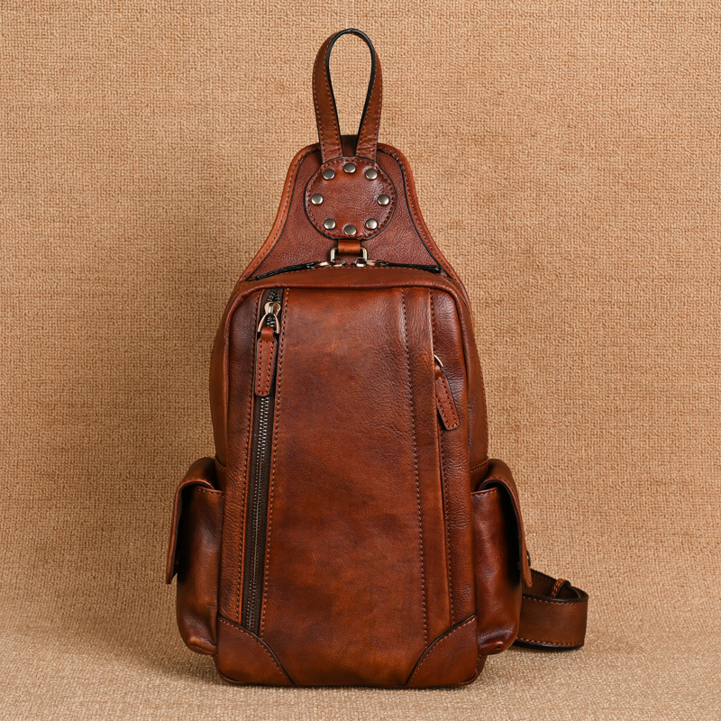 Geantă bărbați din piele naturală, crossbody, capacitate mare, stil de călătorie, piele din stratul întâi