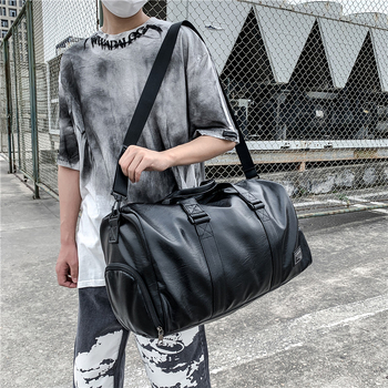 Geantă pentru sport outdoor și fitness, unisex, 36–55 L, PU, impermeabilă, cu separare uscat/umed, potrivită pentru călătorii de recreere