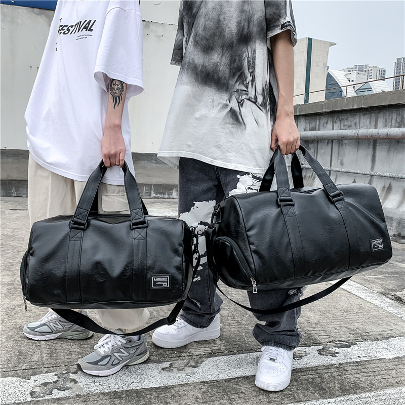 Geantă pentru sport outdoor și fitness, unisex, 36–55 L, PU, impermeabilă, cu separare uscat/umed, potrivită pentru călătorii de recreere