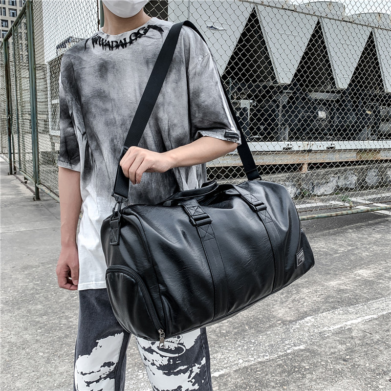 Geantă pentru sport outdoor și fitness, unisex, 36–55 L, PU, impermeabilă, cu separare uscat/umed, potrivită pentru călătorii de recreere