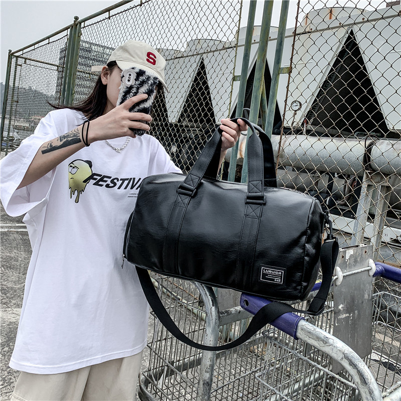 Geantă pentru sport outdoor și fitness, unisex, 36–55 L, PU, impermeabilă, cu separare uscat/umed, potrivită pentru călătorii de recreere