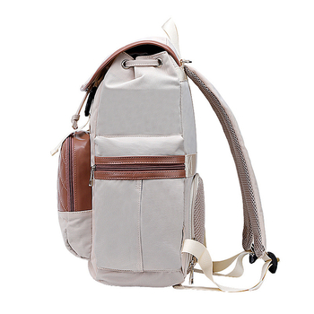 Személyre szabott utazótáska hátizsák, összecsukható, poliészter, kapacitás 36–55L, kopásálló, felsőréteg bőrvonalakkal