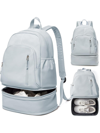 Sport hátizsák cipőrekesszel és nedves-száraz elválasztással, nylonból, modell D250328502-U250401YDB02