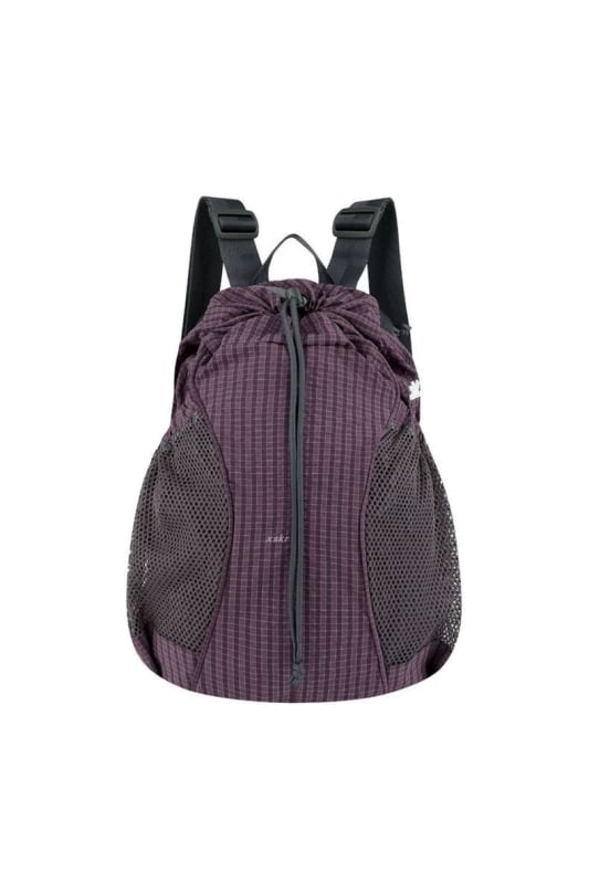 Rucsac de călătorie cu șnur - Nylon, model carouri, 20–35 L, compatibil cu laptop de 14 in, ultra-ușor