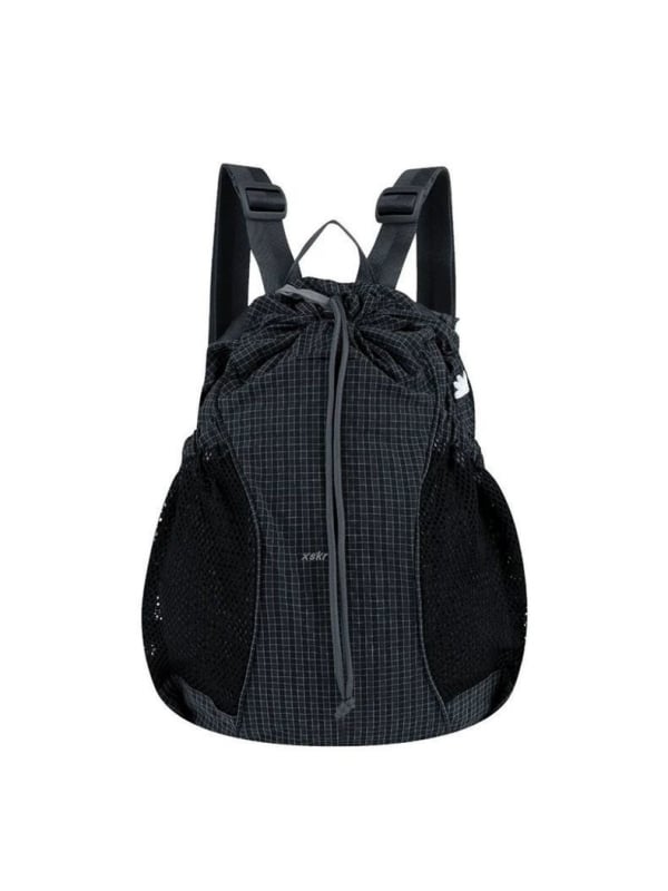 Rucsac de călătorie cu șnur - Nylon, model carouri, 20–35 L, compatibil cu laptop de 14 in, ultra-ușor