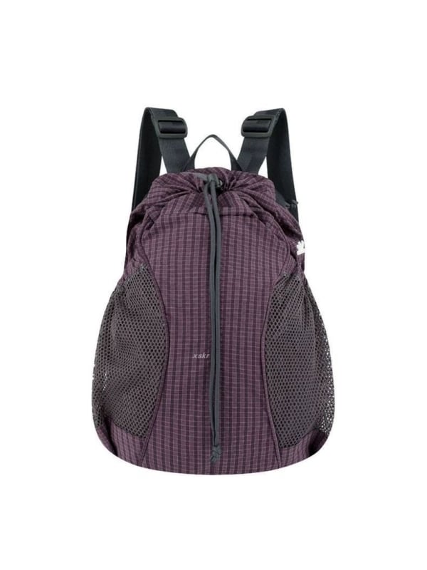 Rucsac de călătorie cu șnur - Nylon, model carouri, 20–35 L, compatibil cu laptop de 14 in, ultra-ușor