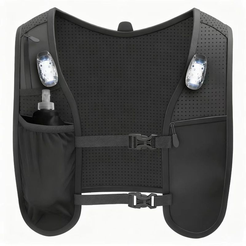 Rucsac sport pentru activități în aer liber – LED reflectorizant, Tarpaulin, respirabil și impermeabil, bretele curbate, unisex