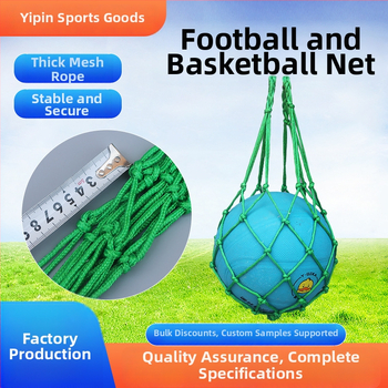 Yipin nailono krepšinio kamuolių laikymo krepšys – daugiakryptis lauko sporto maišas krepšiniui, futbolui, tinkliniui ir tenisui; suderinamas su No.7/No.5/No.3 kamuoliais; su įspausintu logotipu.