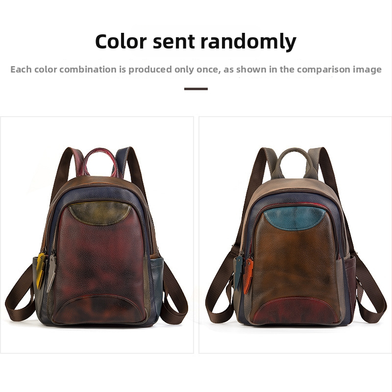 Valódi bőrből készült hátizsák szabadidős utazásokhoz, uniszex, 20–35 L kapacitás, 14 hüvelykes laptophoz illeszkedik, légpárnás vállpánttal