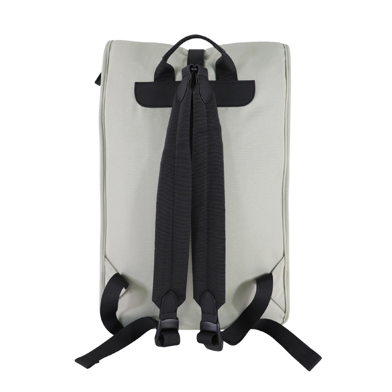 Rucsac din nylon cu roll-top și logo personalizat – rucsac urban casual pentru călătorii, impermeabil, anti-furt, interfață USB, capacitate sub 20 L