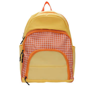 Rucsac pentru elevi, nailon, capacitate 20–35 L, curele cu pernă de aer, model carouri