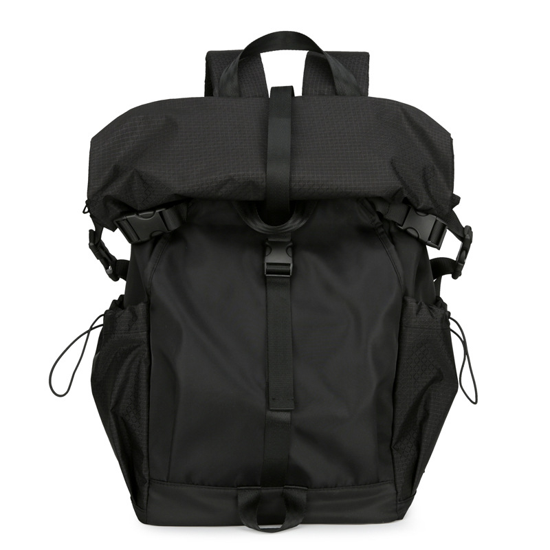 Rucsac din nylon pentru drumeții în aer liber, rucsac ușor pentru elevi și studenți, capacitate sub 20 L, potrivit pentru laptop de 9 inch, pliabil, cu bretele curbate