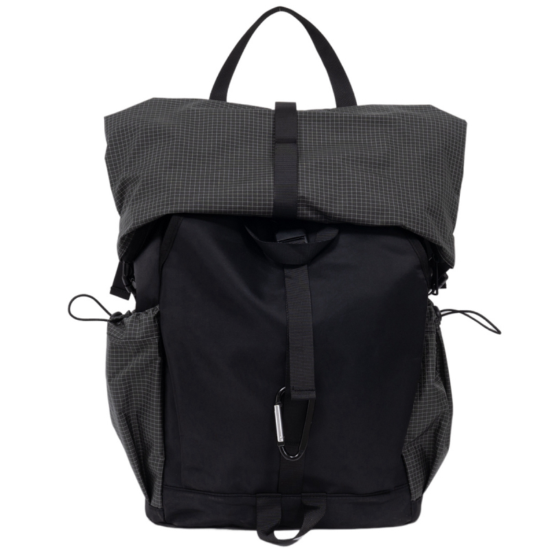 Rucsac din nylon pentru drumeții în aer liber, rucsac ușor pentru elevi și studenți, capacitate sub 20 L, potrivit pentru laptop de 9 inch, pliabil, cu bretele curbate