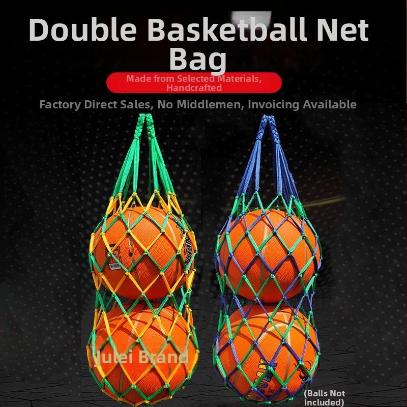 Iebiezināta basketbola tīklu soma bumbiņu uzglabāšanai un trenēšanai - Materiāls: Silk Flower