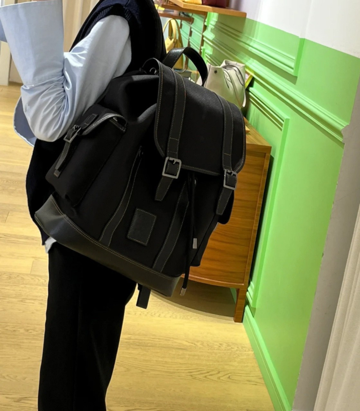 Longxiang ruksak za poslovna putovanja, unisex, Oxford tkanina, pogodan za 15-inčni prijenosnik, remeni s zračnim jastučićem, prozračni dizajn