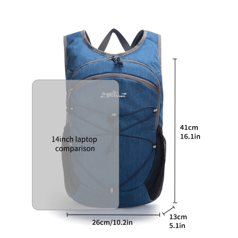 Vanjski planinski ruksak, ultralak, vodootporan Oxford platno, kompatibilan s 15-inčnim laptopom, zračne jastučiće na naramenice