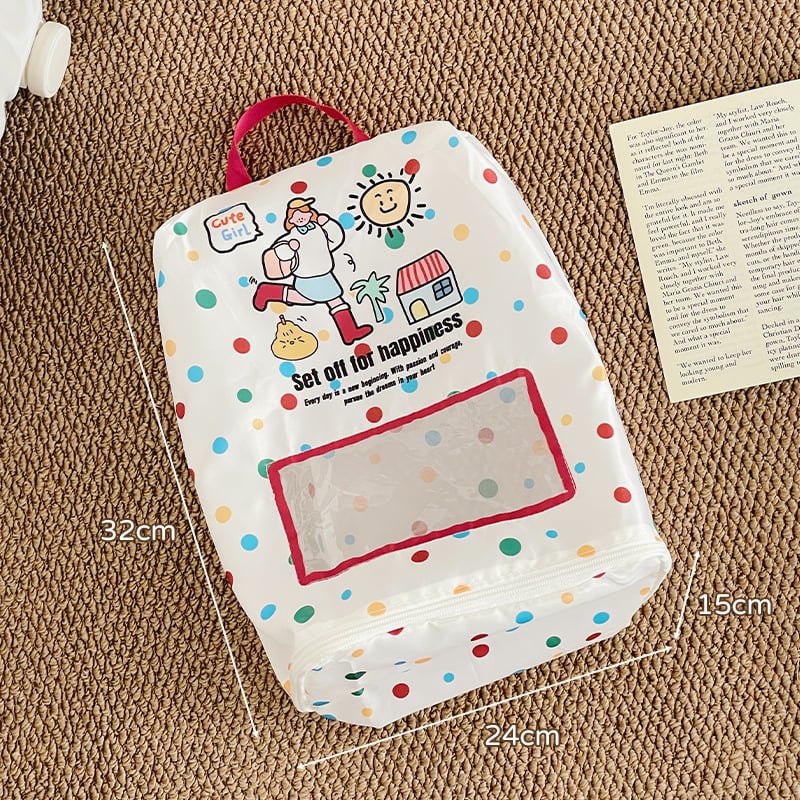 Beautiful bubble Geantă de depozitare pentru pantofi — Portabilă, Design desen animat, Material textil, Impermeabilă și rezistentă la pete, 45 g